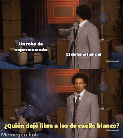 Meme Who Killed Hannibal: 'Un robo de supermercado' / 'El sistema judicial' / '¿Quién dejó libre a los de cuello blanco?'